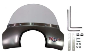 Royal Alloy Flyscreen Silver Mod GP TG 125 200 300 Round Light Fly Screen - Picture 1 of 1