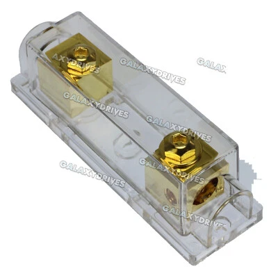 1PC 1/0 0 gauge 30 Amp no terminals needed Gold Plated ANL Fuse Holder - Image 1 of 4