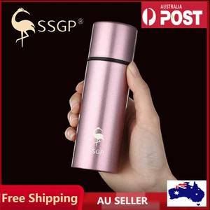 Thermos Water Bottle Mini Coffee Mug Vacuum Insulated for Hot Cold Drinks Office - Picture 1 of 16