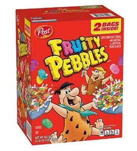 Fruity Pebbles Cereal, 38 oz. FREE SHIPPING - Picture 1 of 6