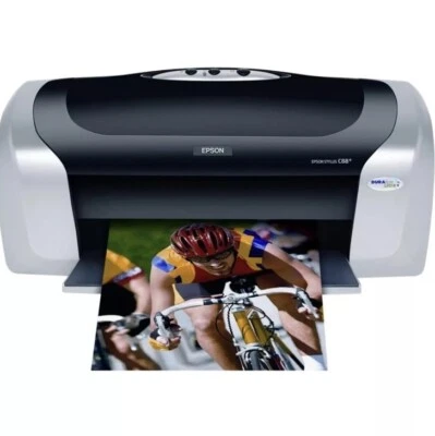 RE_NEWED Epson Stylus Photo C88+ Digital Color Inkjet Printer C11C617121 - Image 1 of 3