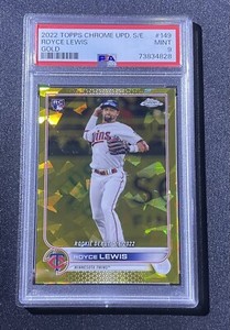 2022 Topps Chrome Update Sapphire ROYCE LEWIS Rookie RC Debut Gold Refractor /50
