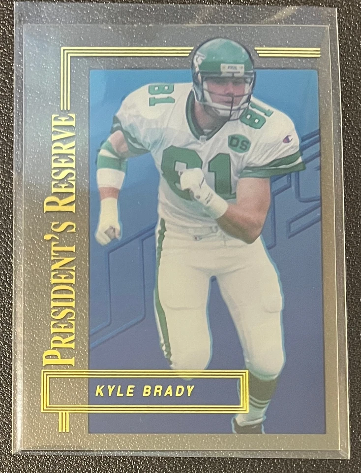 1996 Collectors Edge Presidents Reserve #130 KYLE BRADY New York Jets /20000 F8 - Image 1 of 2
