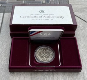 1988 Proof .9 Silver Dollar U.S. Mint Olympic Coin Torch with COA #2 of 2 - Picture 1 of 9