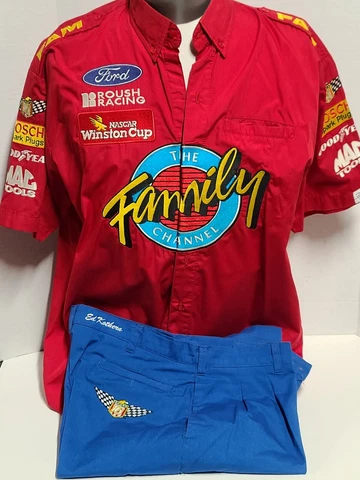 VTG Roush Racing #16 FAMILY CHANNEL Crew Uniform Shirt/Pants, Nascar Winston Cup Cover