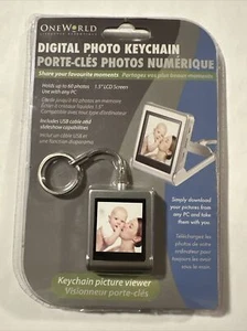 OneWorld Digital Photo Keychain Picture Frame Sealed Brand New Factory Sealed - Picture 1 of 7