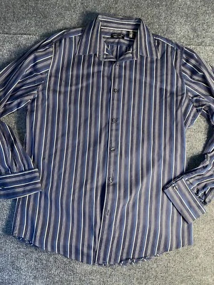 Structure Dress Shirt Mens Medium Multi Premium Woven Long Sleeve Button Down - Image 1 of 4