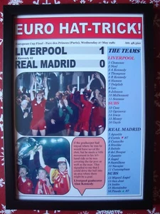 Liverpool 1 Real Madrid 0 - 1981 European Cup final - framed print - Picture 1 of 2