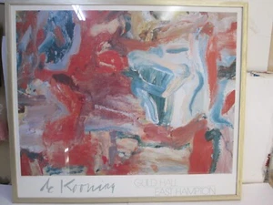 Willem De Kooning, Reproduktion Guild Hall E. Hampton Gallery Ausstellung 1987 - Bild 1 von 7