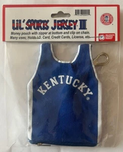 KENTUCKY LiL Sports Jersey Money Coin Pouch With Clip On Chain Deal VTG - Picture 1 of 2