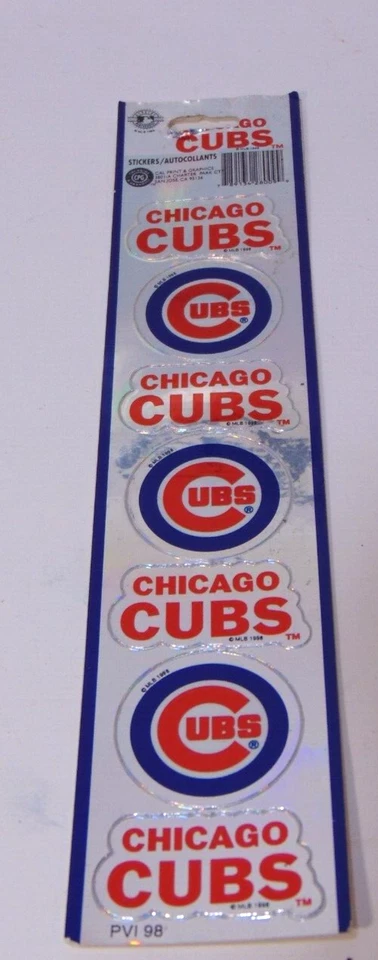 Calcomanías adhesivas de los Chicago Cubs logotipo de MLB 7 ventanas calcomanía auto camión con licencia Foto 1 de 4