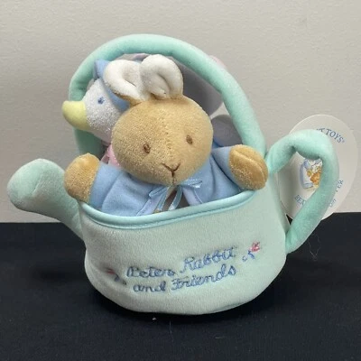 EDEN Peter Rabbit & Friends Watering Can Plush My 1st Toys Beatrix Potter w/Tag - Image 1 of 4