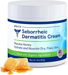 Seborrheic Dermatitis Moisturizing Cream - Soothes Redness & Hydrates Skin - Picture 1 of 12