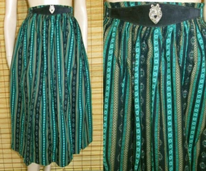 BUNT GEMUSTERTER TRACHTENROCK - COTTON - VINTAGE - ALPENTRACHTEN - GR. 40 - Picture 1 of 1