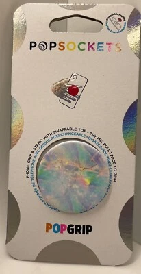 New PopSockets PopGrip PopTop Phone Grip Stand with Pop Swappable Top - Opal - Image 1 of 2