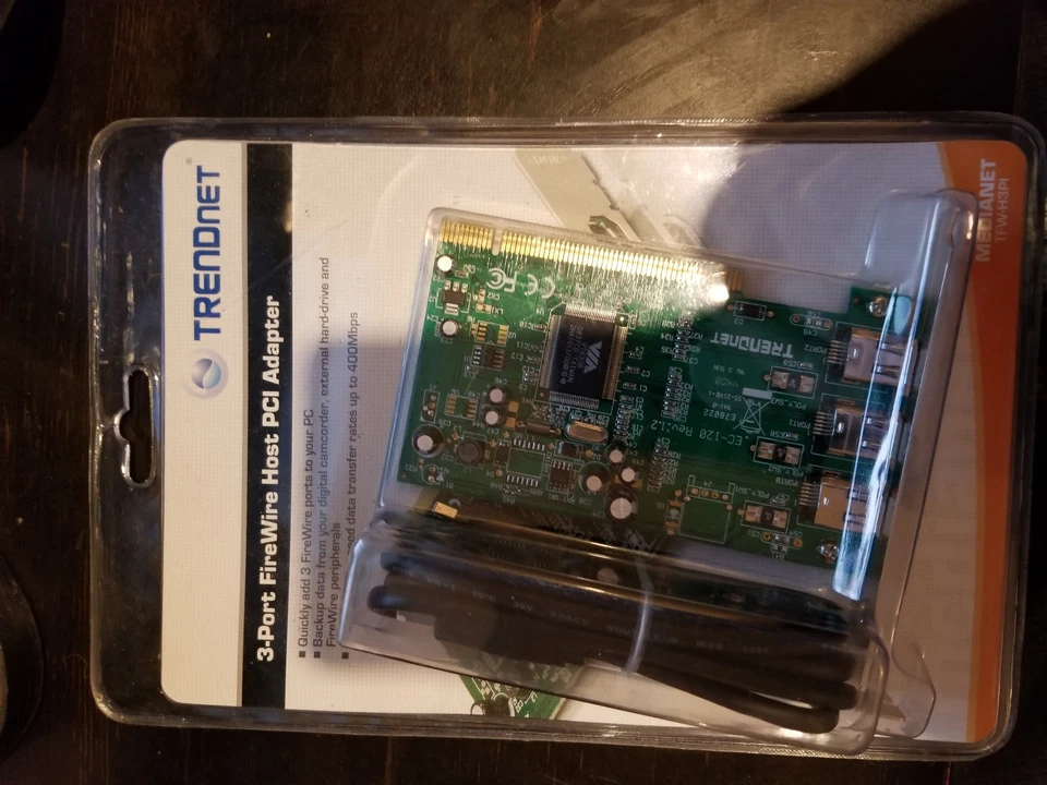 TrendNET 3-Port FireWire Host PCI Adapter - Image 1 of 1