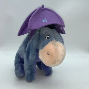Peluche Disney Eeyore con ombrello 8", Winnie the Pooh, peluche/orsacchiotto giocattolo morbido - Foto 1 di 9