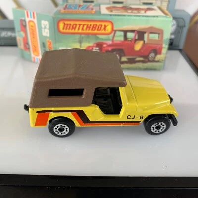 Lesney Matchbox Superfast Jeep CJ6 / 1977/ MB 53 / Yellow / Made in England - Image 1 of 4
