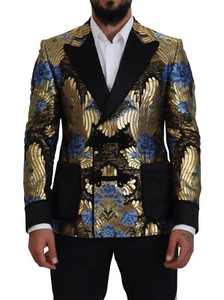 Dolce & Gabbana Blazer Gold Lurex Double Breasted Jacket IT46 /US36 / S $4400 - Picture 1 of 18