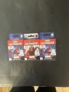3 New In Box Uno Ultimate Marvel Add On Packs  - Picture 1 of 2