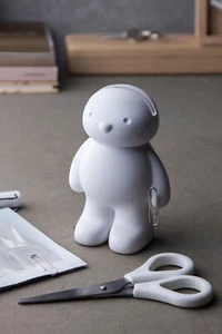 QUALY_ TEDDY BEAR SCISSORS (SCISSORS + CLIP HOLDER)_WHITE - Picture 1 of 5