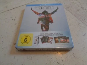 MICHAEL JACKSON THIS IS IT *rare* SPECIAL EDITION Blu-ray SteelBook book &cards - Picture 1 of 4