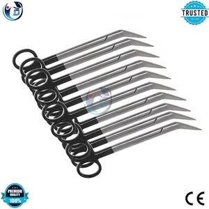 Kelly Angled Scissors 16cm Surgical Orthodontics Dental Instruments 10Pcs - Picture 1 of 5