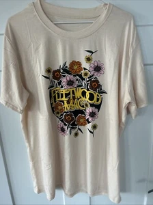 NWOT Fleetwood Mac Women’s Size XL Tee Shirt W Floral Design Gift It Or Wear It! - Picture 1 of 4