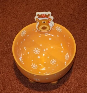 Temp-tations Seasonal 2-qt Figural Footed Bowl in Reindeer - Picture 1 of 11