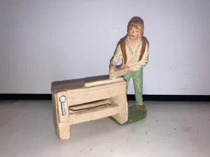 STATUINA DEL PRESEPE NARDI COMPOSIZIONE FALEGNAME cm. 10 pastore natale NF Italy - Foto 1 di 5