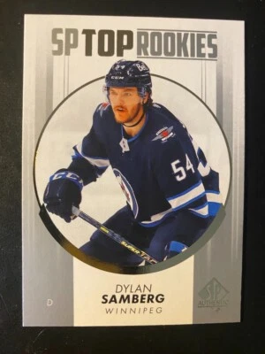 Dylan Samberg RC 2022-23 Insert SP Authentic Top Rookies #TR-36 Winnipeg Jets - Image 1 of 2