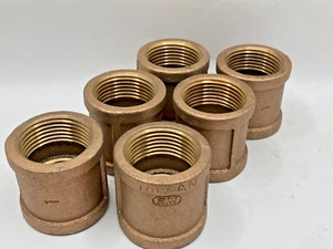 Raccordo per tubi in ottone accoppiamento femmina filettato 1" x 1" FPT X FPT *Lotto di (6)* - Foto 1 di 2