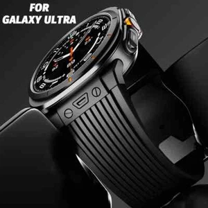 Luxury Silicone Band for Samsung Galaxy Watch Ultra 2025 Metal Buckle WatchStrap - Picture 1 of 24