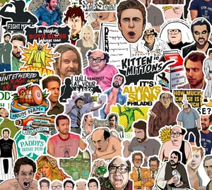25/50 Always Sunny in Philadelphia Sticker Pack - Waterproof Vinyl - Dennis Dee - Picture 1 of 3
