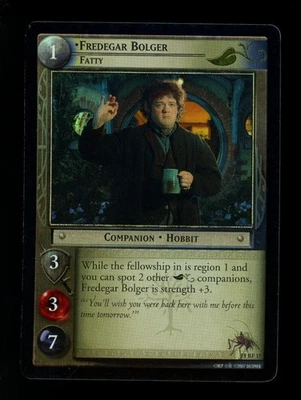 LOTR Lord of the Rings TCG Treachery & Deceit Foil 18RF15 Fredegar Bolger, Fatty - Image 1 of 4