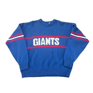 New York Giants Sweater 3XL Cliff Engle Mens Blue Vintage - Picture 1 of 7