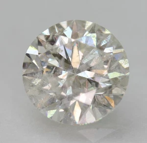 Certified 1.76 Carat G SI1 Round Brilliant Natural Enhanced Loose Diamond 7.61mm - Picture 1 of 4