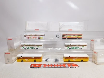 Wiking 1:87 H0 6x Bus MB O 405 702 Dekra Post Aachen etc Sg / Mint +Box #EI11-1 - Image 1 of 4