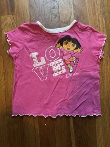Vtg 2000s Dora The Explore Nick jr Girls 4T Toddler Shirt Nickelodeon Nick JR - Picture 1 of 2