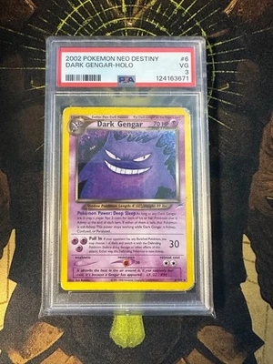 Pokemon Dark Gengar 6/105 Neo Destiny Vintage Holo PSA 3 - Image 1 of 2