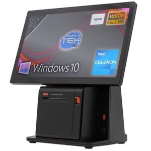 Pos 14 " Touch All IN One RAM 8GB SSD 2TB Printer Thermal Double Screen Cover - Picture 1 of 8