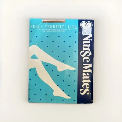 Pantimedias Vintage Beige Desnudo Enfermera Compañeros Feels Terrific Lite Talla B Hechas en EE. UU. Foto 1 de 4