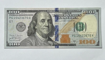U.S. - Series 2017-A $100.00 Federal Reserve Note (All Different # Serial #'s) - Image 1 of 2