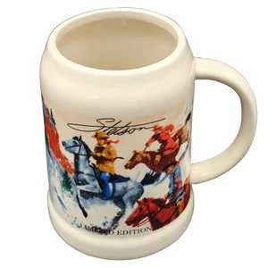 Stetson Limited Edition Western Cowboy Pferd Becher Stein 5,25" Vintage Keramik - Bild 1 von 14