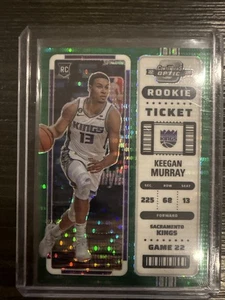 2022-23 /25 🔥 Contenders Optic - KEEGAN MURRAY RC Rookie Ticket Green - Picture 1 of 3