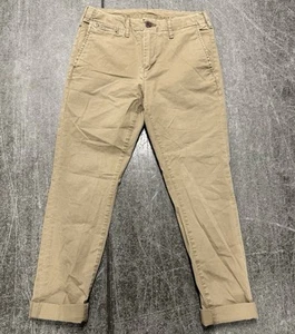 American Eagle Jeans Uomo 30X30 Tan Denim Originale Dritto Flex Cachi - Foto 1 di 5
