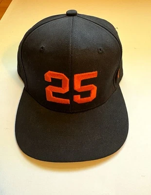 San Francisco Giants Barry Bonds #25 Black Snapback Cap, SGA  New - Image 1 of 4
