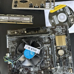 Asus H110M-E/M.2 Mainboard mit i5 6. Gen & Arbeitsspeicher LGA 1151 DDR4 16g - Bild 1 von 2