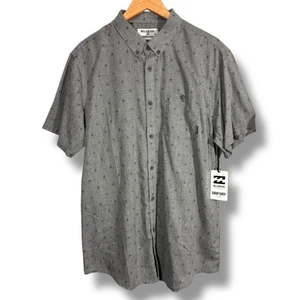 NWT Billabong Stretch Woven No Iron Tailored Fit Button Down Short Sleeve Shirt - Picture 1 of 10