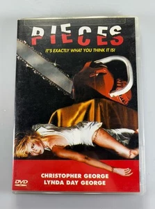 RARE OOP HORROR - Pieces (DVD, 2001) - Christopher George / Lynda Day - Imagen 1 de 3
